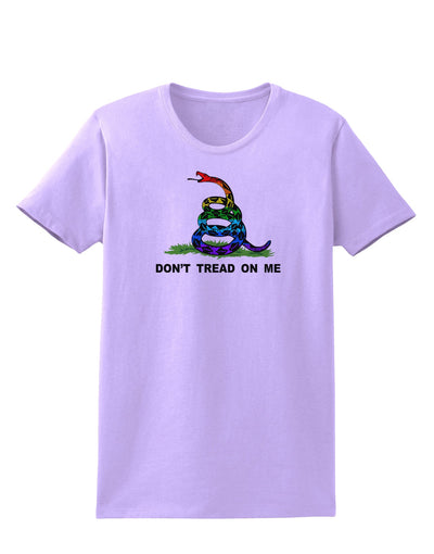 LGBT Freedom Rainbow Don't Tread on Me Womens T-Shirt-Womens T-Shirt-TooLoud-Lavender-X-Small-Davson Sales