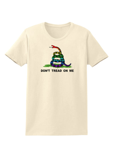 LGBT Freedom Rainbow Don't Tread on Me Womens T-Shirt-Womens T-Shirt-TooLoud-Natural-X-Small-Davson Sales