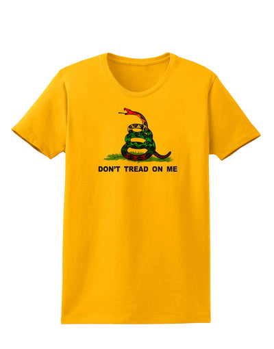 LGBT Freedom Rainbow Don't Tread on Me Womens T-Shirt-Womens T-Shirt-TooLoud-Gold-X-Small-Davson Sales