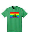 LGBT Rainbow Gadsden Flag Freedom Adult Dark T-Shirt-Mens T-Shirt-TooLoud-Kelly-Green-Small-Davson Sales