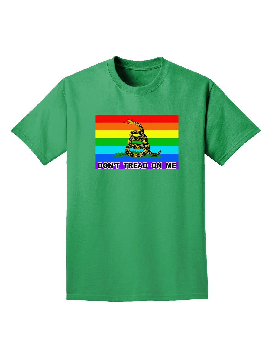 LGBT Rainbow Gadsden Flag Freedom Adult Dark T-Shirt-Mens T-Shirt-TooLoud-Purple-Small-Davson Sales