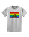 LGBT Rainbow Gadsden Flag Freedom Childrens T-Shirt-Childrens T-Shirt-TooLoud-AshGray-X-Small-Davson Sales