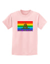 LGBT Rainbow Gadsden Flag Freedom Childrens T-Shirt-Childrens T-Shirt-TooLoud-PalePink-X-Small-Davson Sales