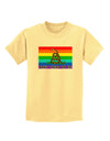 LGBT Rainbow Gadsden Flag Freedom Childrens T-Shirt-Childrens T-Shirt-TooLoud-Daffodil-Yellow-X-Small-Davson Sales