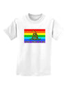 LGBT Rainbow Gadsden Flag Freedom Childrens T-Shirt-Childrens T-Shirt-TooLoud-White-X-Small-Davson Sales