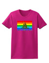 LGBT Rainbow Gadsden Flag Freedom Womens Dark T-Shirt-Womens T-Shirt-TooLoud-Hot-Pink-Small-Davson Sales