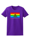 LGBT Rainbow Gadsden Flag Freedom Womens Dark T-Shirt-Womens T-Shirt-TooLoud-Purple-X-Small-Davson Sales