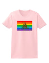 LGBT Rainbow Gadsden Flag Freedom Womens T-Shirt-Womens T-Shirt-TooLoud-PalePink-X-Small-Davson Sales