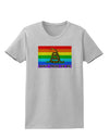 LGBT Rainbow Gadsden Flag Freedom Womens T-Shirt-Womens T-Shirt-TooLoud-AshGray-X-Small-Davson Sales