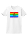 LGBT Rainbow Gadsden Flag Freedom Womens T-Shirt-Womens T-Shirt-TooLoud-White-X-Small-Davson Sales