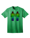 LGBTQ+ Pride Men's Adult T-Shirt featuring Rainbow Hand-Holding Design-Mens T-shirts-TooLoud-Kelly-Green-Small-Davson Sales