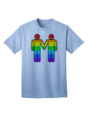 LGBTQ+ Pride Men's Adult T-Shirt featuring Rainbow Hand-Holding Design-Mens T-shirts-TooLoud-Light-Blue-Small-Davson Sales