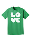 LOVE Text Adult Dark T-Shirt by TooLoud-Mens T-Shirt-TooLoud-Kelly-Green-Small-Davson Sales