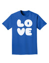 LOVE Text Adult Dark T-Shirt by TooLoud-Mens T-Shirt-TooLoud-Royal-Blue-Small-Davson Sales