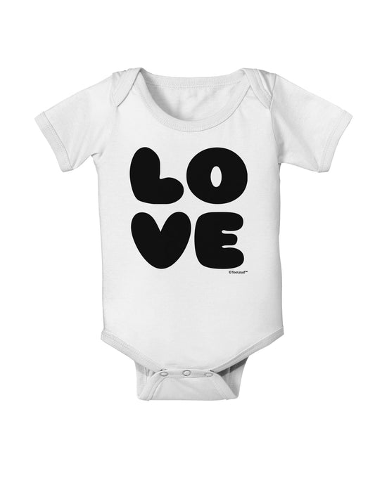 LOVE Text Baby Romper Bodysuit by TooLoud-Baby Romper-TooLoud-White-06-Months-Davson Sales