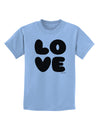 LOVE Text Childrens T-Shirt by TooLoud-Childrens T-Shirt-TooLoud-Light-Blue-X-Small-Davson Sales