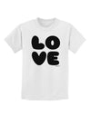 LOVE Text Childrens T-Shirt by TooLoud-Childrens T-Shirt-TooLoud-White-X-Small-Davson Sales