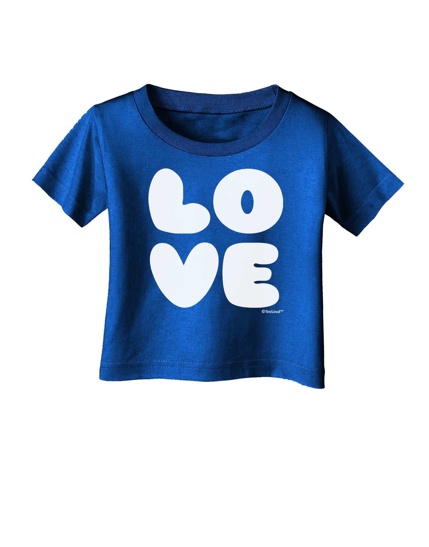 LOVE Text Infant T-Shirt Dark by TooLoud-Infant T-Shirt-TooLoud-Royal-Blue-06-Months-Davson Sales
