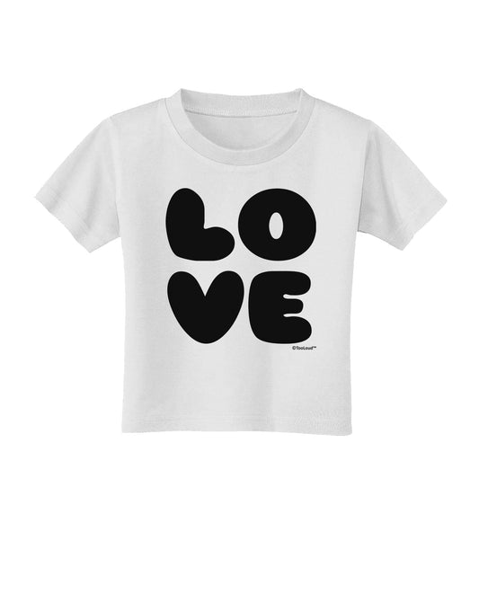 LOVE Text Toddler T-Shirt by TooLoud-Toddler T-Shirt-TooLoud-White-2T-Davson Sales