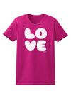 LOVE Text Womens Dark T-Shirt by TooLoud-Womens T-Shirt-TooLoud-Hot-Pink-Small-Davson Sales