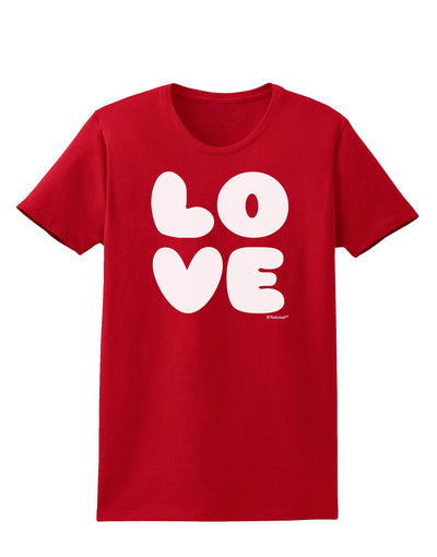 LOVE Text Womens Dark T-Shirt by TooLoud-Womens T-Shirt-TooLoud-Red-X-Small-Davson Sales