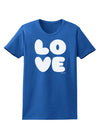 LOVE Text Womens Dark T-Shirt by TooLoud-Womens T-Shirt-TooLoud-Royal-Blue-X-Small-Davson Sales