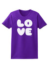 LOVE Text Womens Dark T-Shirt by TooLoud-Womens T-Shirt-TooLoud-Purple-X-Small-Davson Sales