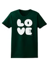 LOVE Text Womens Dark T-Shirt by TooLoud-Womens T-Shirt-TooLoud-Forest-Green-Small-Davson Sales