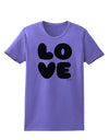 LOVE Text Womens T-Shirt by TooLoud-Womens T-Shirt-TooLoud-Violet-X-Small-Davson Sales