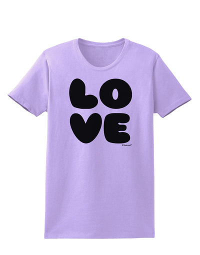 LOVE Text Womens T-Shirt by TooLoud-Womens T-Shirt-TooLoud-Lavender-X-Small-Davson Sales