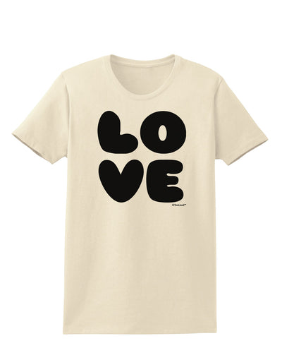 LOVE Text Womens T-Shirt by TooLoud-Womens T-Shirt-TooLoud-Natural-X-Small-Davson Sales