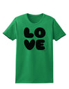 LOVE Text Womens T-Shirt by TooLoud-Womens T-Shirt-TooLoud-Kelly-Green-X-Small-Davson Sales