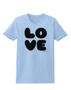 LOVE Text Womens T-Shirt by TooLoud-Womens T-Shirt-TooLoud-Light-Blue-X-Small-Davson Sales