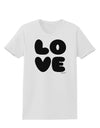 LOVE Text Womens T-Shirt by TooLoud-Womens T-Shirt-TooLoud-White-X-Small-Davson Sales