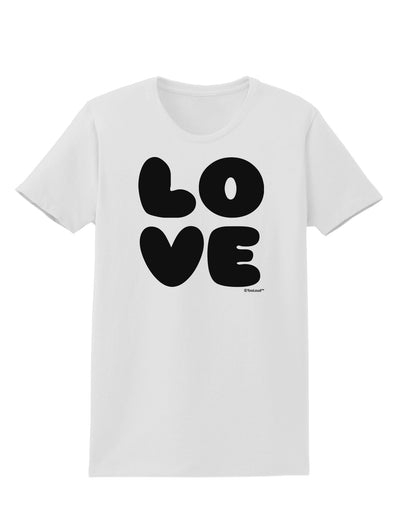 LOVE Text Womens T-Shirt by TooLoud-Womens T-Shirt-TooLoud-White-X-Small-Davson Sales