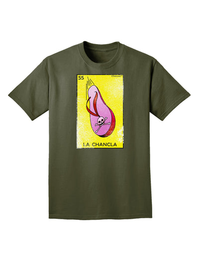 La Chancla Loteria Distressed Adult Dark T-Shirt-Mens T-Shirt-TooLoud-Military-Green-Small-Davson Sales