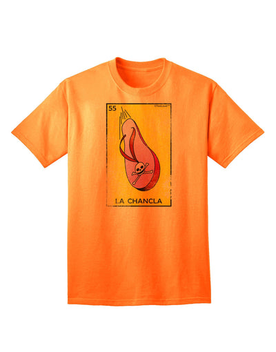 La Chancla Loteria Distressed Adult T-Shirt-Mens T-Shirt-TooLoud-Neon-Orange-Small-Davson Sales