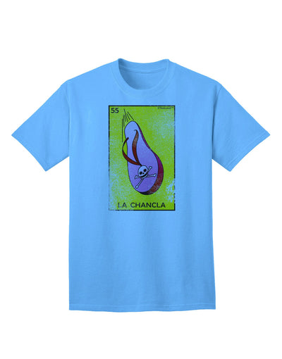 La Chancla Loteria Distressed Adult T-Shirt-Mens T-Shirt-TooLoud-Aquatic-Blue-Small-Davson Sales