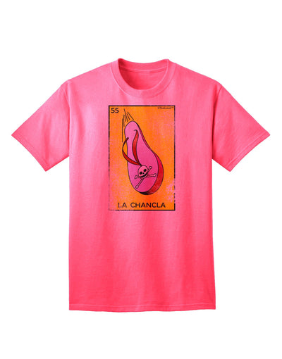 La Chancla Loteria Distressed Adult T-Shirt-Mens T-Shirt-TooLoud-Neon-Pink-Small-Davson Sales