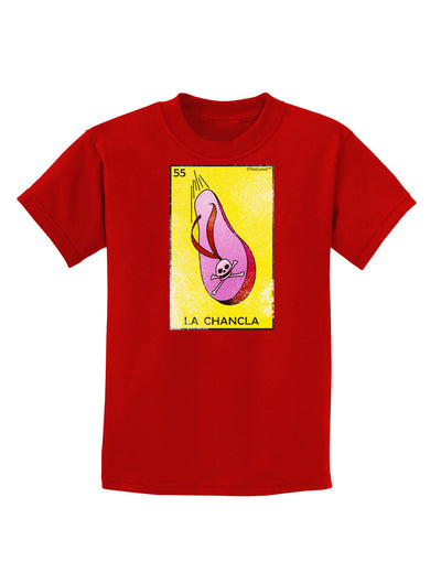 La Chancla Loteria Distressed Childrens Dark T-Shirt-Childrens T-Shirt-TooLoud-Red-X-Small-Davson Sales