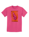 La Chancla Loteria Distressed Childrens T-Shirt-Childrens T-Shirt-TooLoud-Sangria-X-Small-Davson Sales