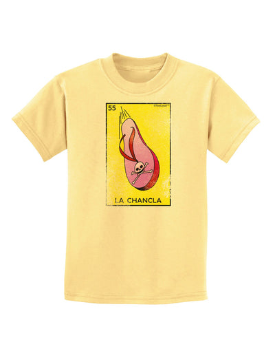 La Chancla Loteria Distressed Childrens T-Shirt-Childrens T-Shirt-TooLoud-Daffodil-Yellow-X-Small-Davson Sales