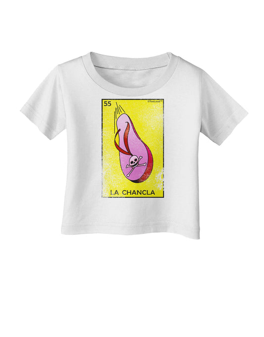 La Chancla Loteria Distressed Infant T-Shirt-Infant T-Shirt-TooLoud-White-06-Months-Davson Sales