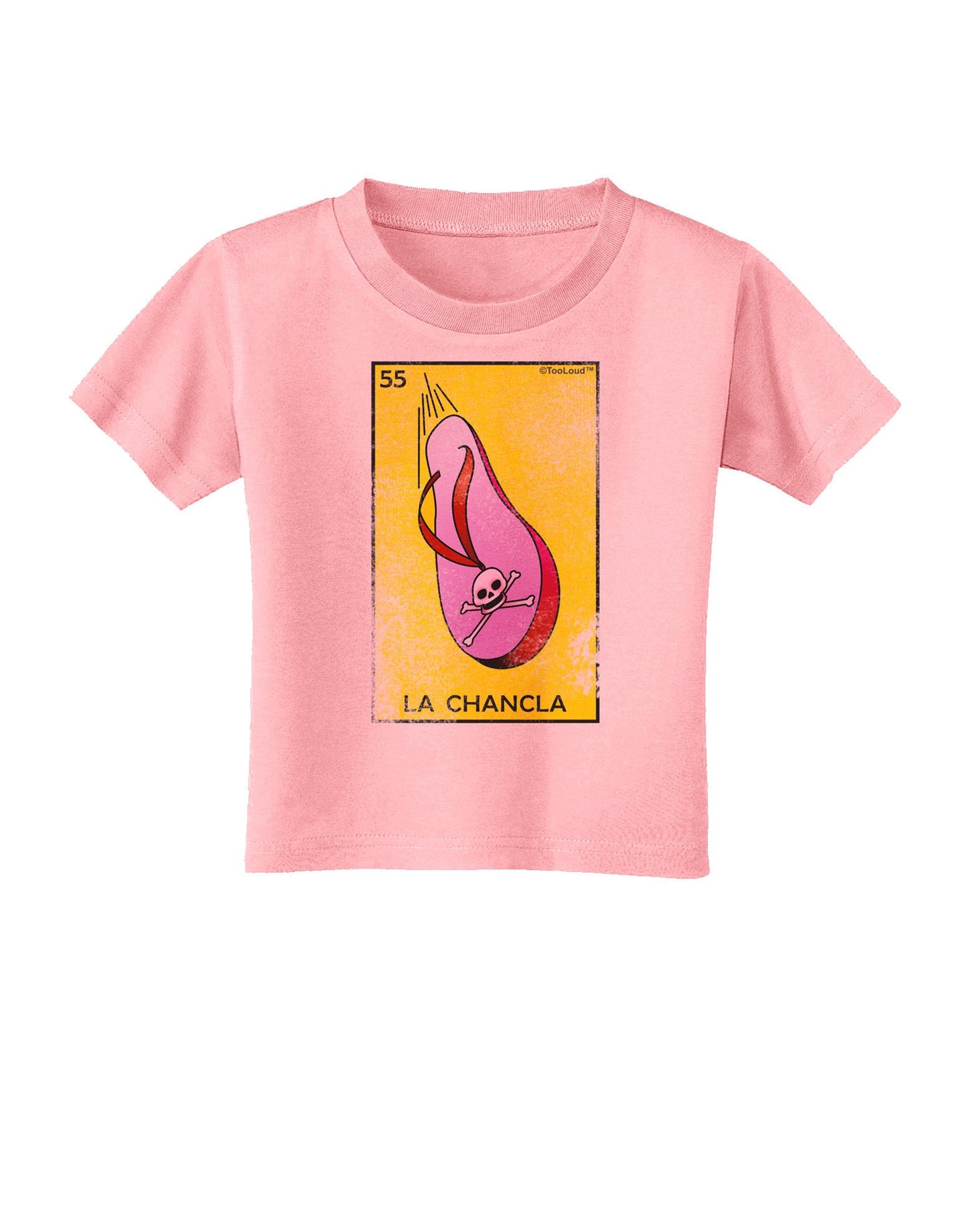 La Chancla Loteria Distressed Toddler T-Shirt-Toddler T-Shirt-TooLoud-Candy-Pink-2T-Davson Sales