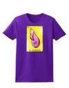 La Chancla Loteria Distressed Womens Dark T-Shirt-TooLoud-Purple-X-Small-Davson Sales