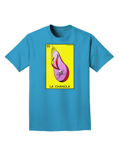 La Chancla Loteria Solid Adult Dark T-Shirt-Mens T-Shirt-TooLoud-Turquoise-Small-Davson Sales