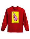 La Chancla Loteria Solid Adult Long Sleeve Dark T-Shirt-TooLoud-Red-Small-Davson Sales