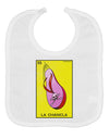 La Chancla Loteria Solid Baby Bib by