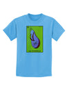 La Chancla Loteria Solid Childrens T-Shirt-Childrens T-Shirt-TooLoud-Aquatic-Blue-X-Small-Davson Sales