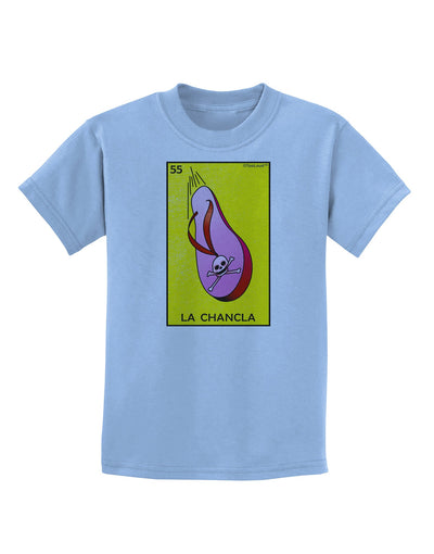 La Chancla Loteria Solid Childrens T-Shirt-Childrens T-Shirt-TooLoud-Light-Blue-X-Small-Davson Sales